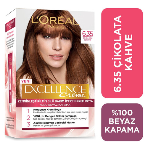 Loreal Excellence Saç Boyası 6.35