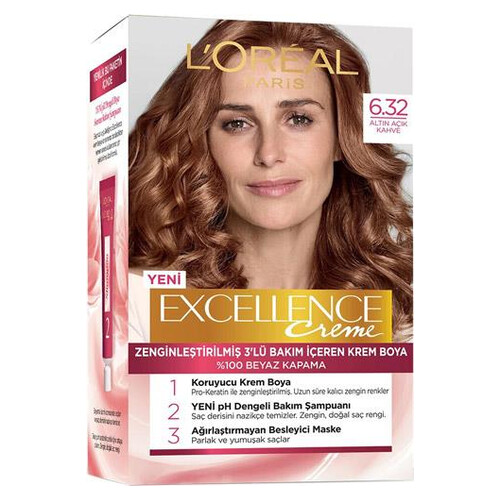 Loreal Excellence  Karaaltın Açık Kahve Kahve 6.32