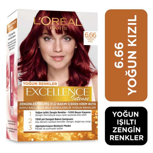 Loreal Excellence 6*66 Yoğun Kızıl