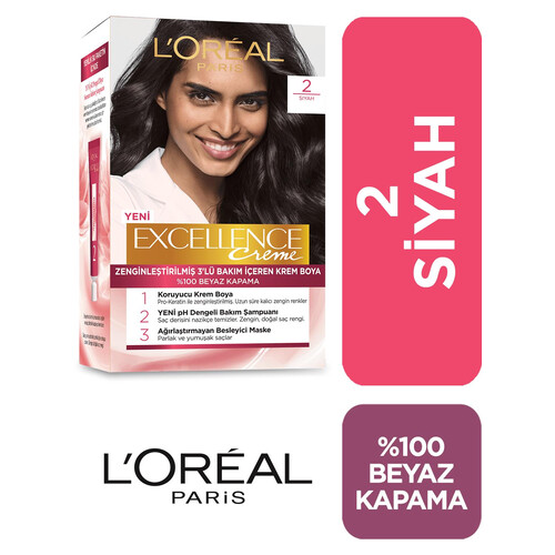 Loreal Excellence Siyah No 2 Saç Boyası