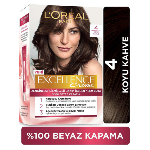 Loreal Excellence Kahve No 4 Saç Boyası