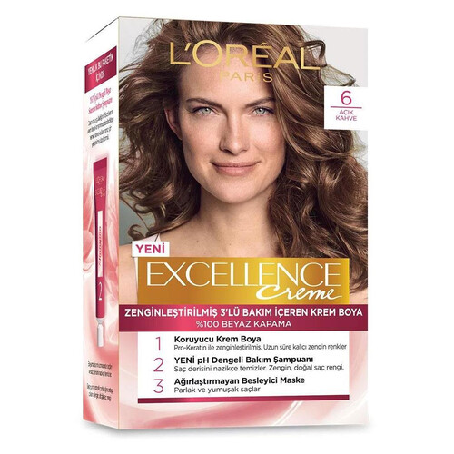 Loreal Excelence Açık Kahve 6