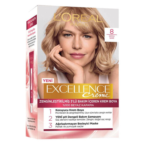 Loreal Excellence Koyu Sarı 8