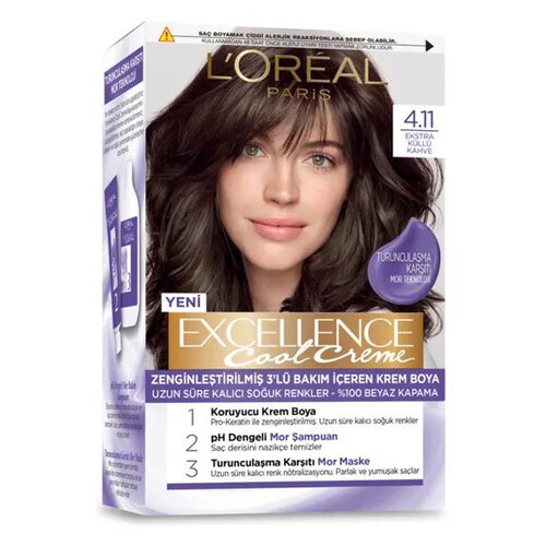 Loreal Excellence  Cool Creme 4.11