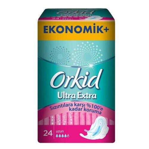 Orkid Ultra Extra Dörtlü Uzun 24'lü Ped