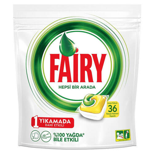 Fairy Hepsi Bir Arada Sarı Kapsül 36'lı Paket