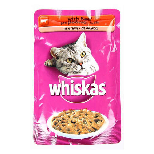 Whiskas Pouch Etli 100g