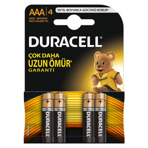 Duracell İnce Pil 4'lü