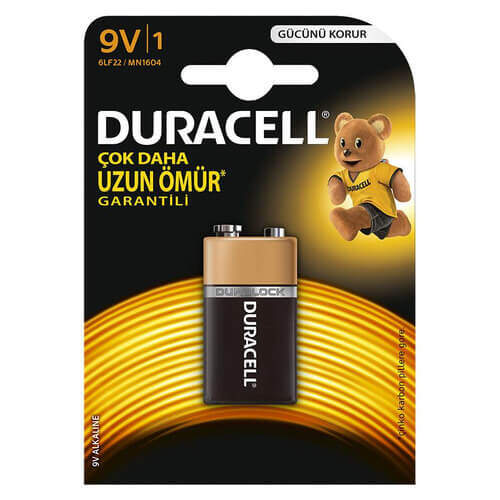 Duracell 9 Volt Battery Pil