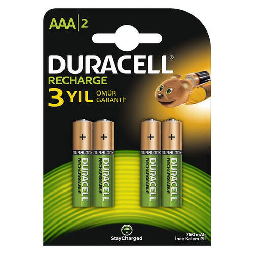 Duracell Recher Pıl Aaa750 4'lü