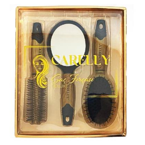 Carelly Saç Fırçası Deluxe 3 Lü Set