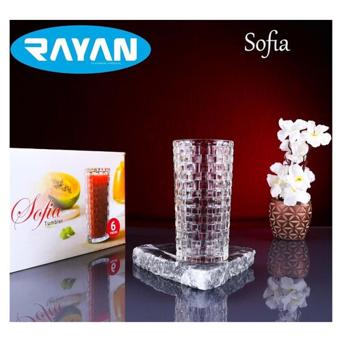 Rayan Cam Uzun Morano-sofia Su Bardağı 6 Lı