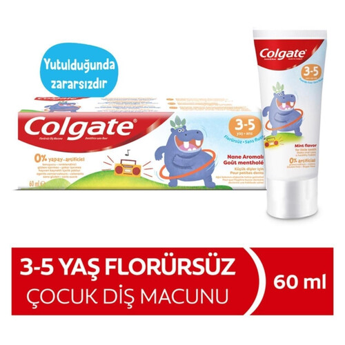 Colgate Florürsuz Nane Diş Macunu 3-5 Yaş 60 Ml