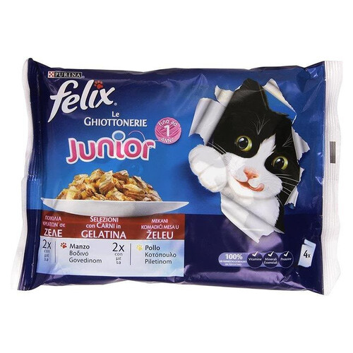 Felıx Yavru Kedi Etli 4 Lü Paket