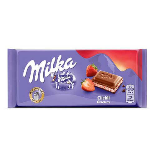 Milka Tablet Çilekli 100 Gr.