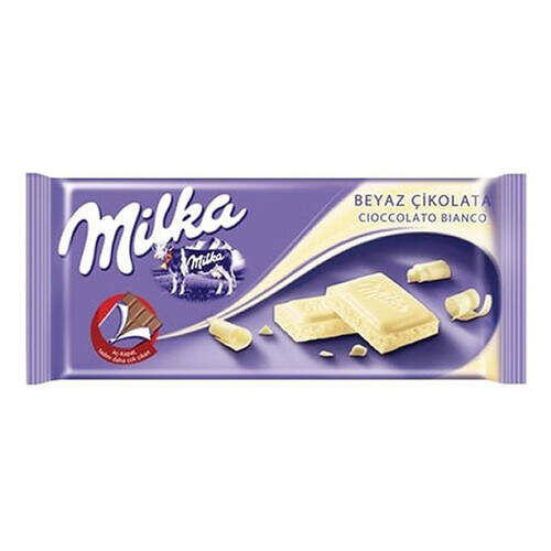 Milka Tablet Beyaz Çikolata 80 Gr.