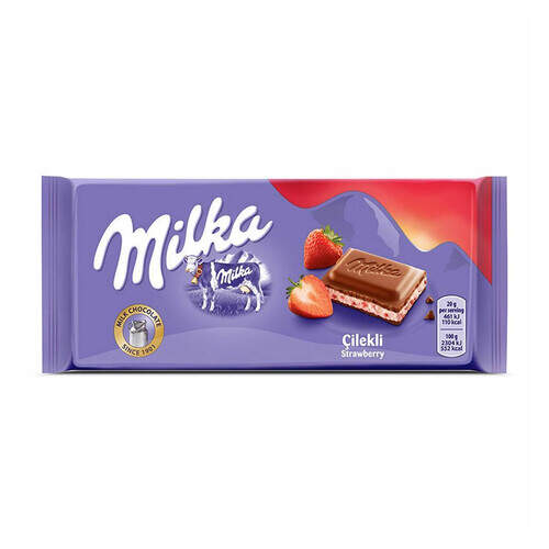 Milka Tablet Çilekli 100 Gr.