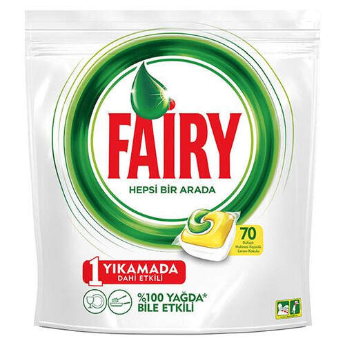 Fairy Hepsi Bir Arada 70'li Tablet Sarı