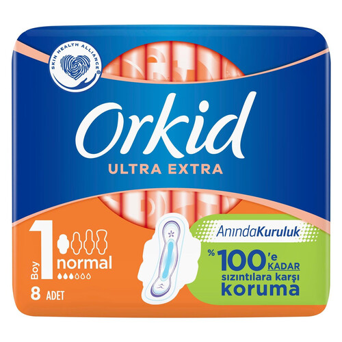 Orkid Ultra Extra Tekli Normal 8'li Ped