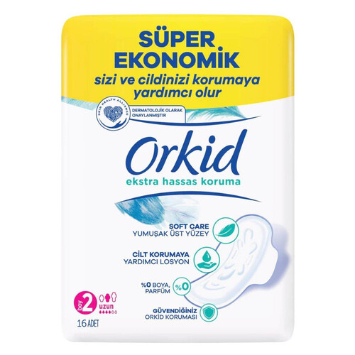 Orkid Ultra Extra Hassas Koruma 4'lü  Uzun 16'lı