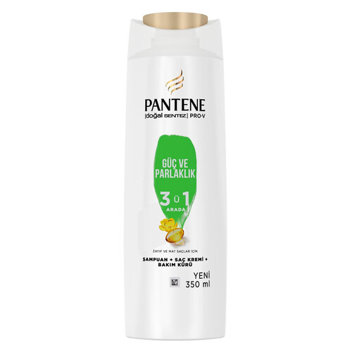 Pantene Şampuan 3 In1 Güç&parlak 350 Ml