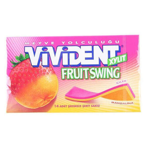 Vivident Fruit Swing Çilek Mandalina 26 Gr.