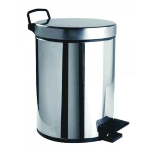 Krom Pedallı Çöp Kovası 5 Lt