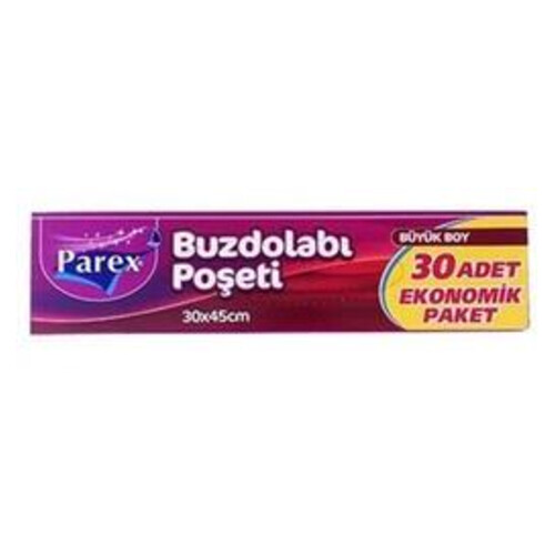 Parex Buzdolabı Posetı Buyuk Boy 30  Lu