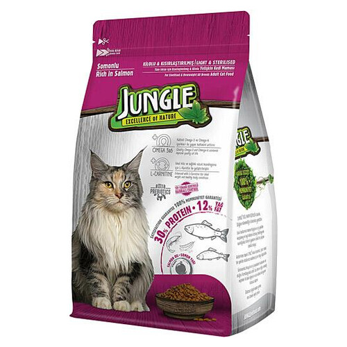 Jungle 1,5 Kg Somonlu Kısır Kedı Maması