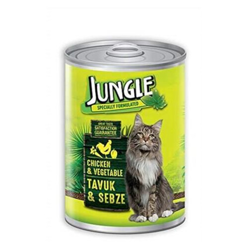 Jungle Kedı Konservesı 415 Gr Tavuklu-sebzelı 