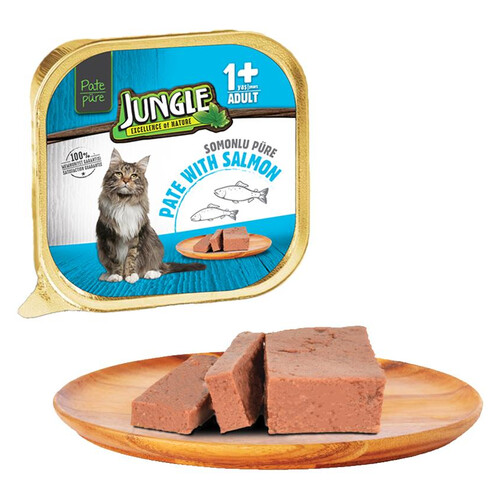 Jungle Püre Yetışkın Kedı Somonlu 100 G