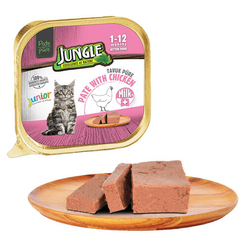 Jungle Püre Yavru Kedı Sütlü-tavuklu 100 G