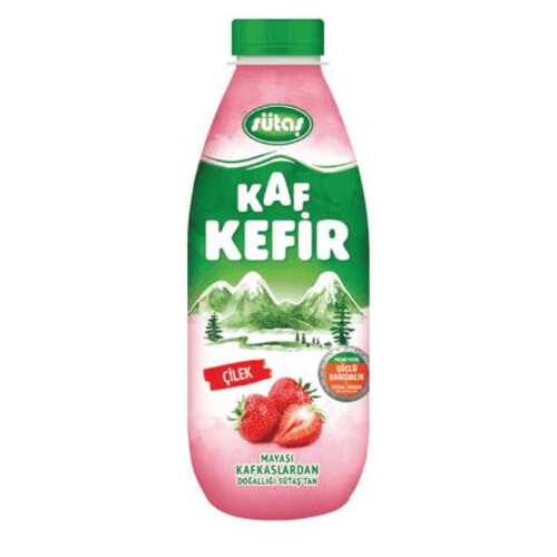 Sütaş Kaf Kefir Çilekli 1 Lt