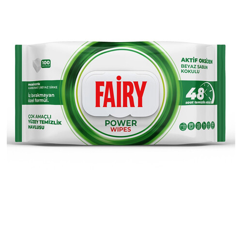 Fairy Yüzey Temizleme Havlusu Beyaz Sabun 100'lü