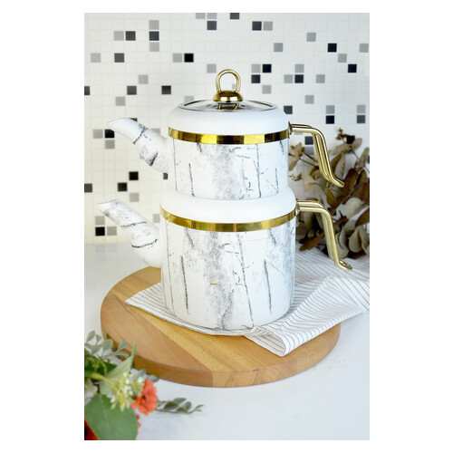 Paçi-belariva-marble Beyaz Granit Çaydanlık