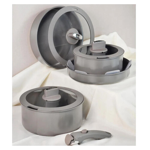 Paçi-belariva-easy Cook Antrasit 8 Parça Tencere Set