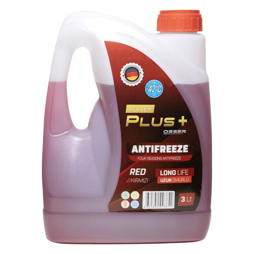 Osser Power Plus Kırmızı Antifriz 3 Lt -37 C