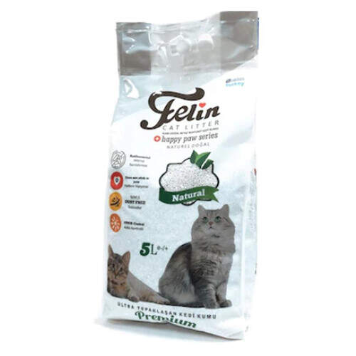 Felin Premium Kedi Kumu Natural 5 Lt.
