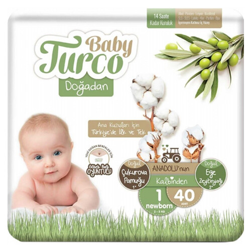 Baby Turco Jumbo Newborn 40 Lı
