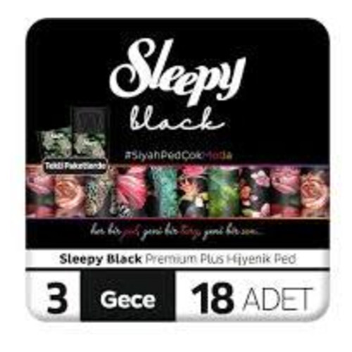 Sleepy Black Super Eco Gece 18li