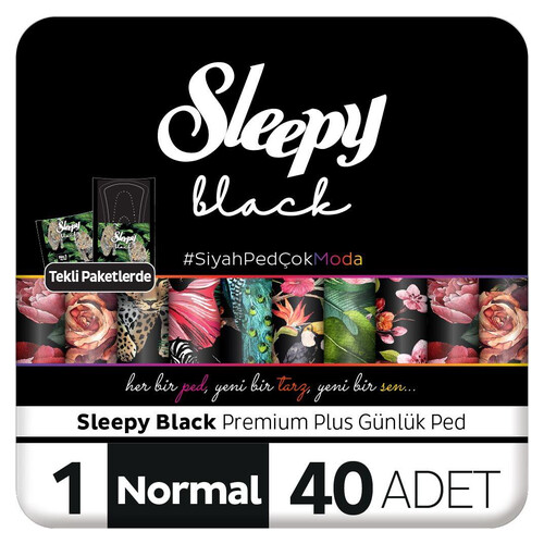 Sleepy Black Günlük  Süper Normal 40'lı