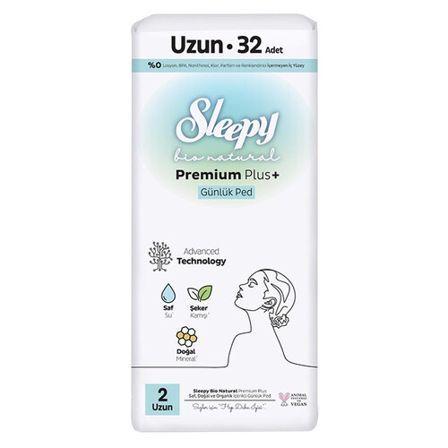 Sleepy Bio Günlük Ped Süper Uzun 32'li