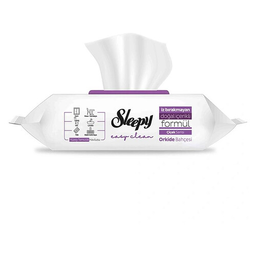Sleepy Yüzey Temizlik Havlusu Orkide 100'lü