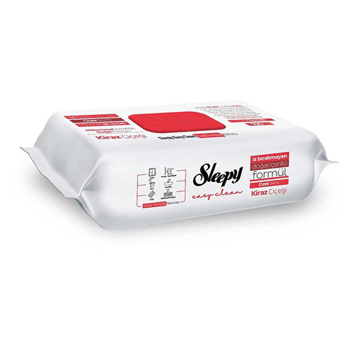Sleepy Yüzey Temizlik Havlusu Kiraz Çiçeği 100'lü