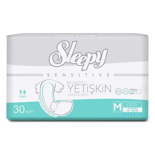 Sleepy Sen Antibakteriyel İkiz Medium 30'lu