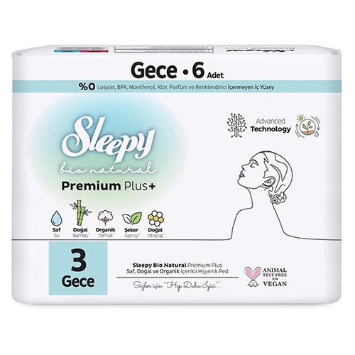 Sleepy Bio Standart Gece 6'lı