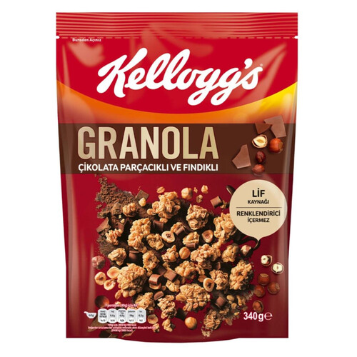 Kellogg's Granola 2714-21 Çikolata Ve Fındıklı 340gr.