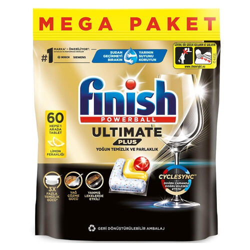 Finish Ultımate Plus Limon 60'lı