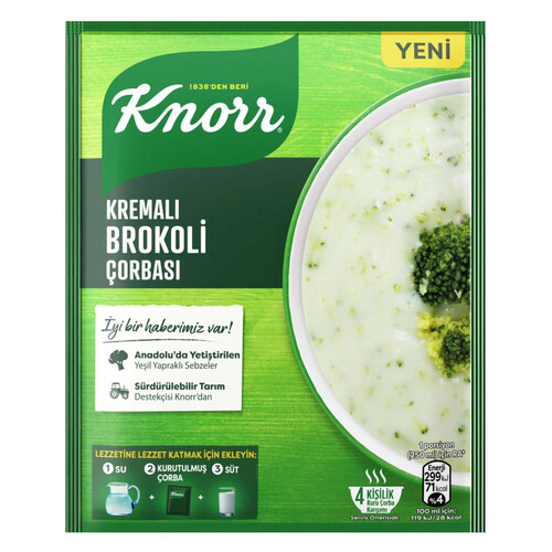 Knorr Çorba Klasik Kremalı Brokoli 70 Gr