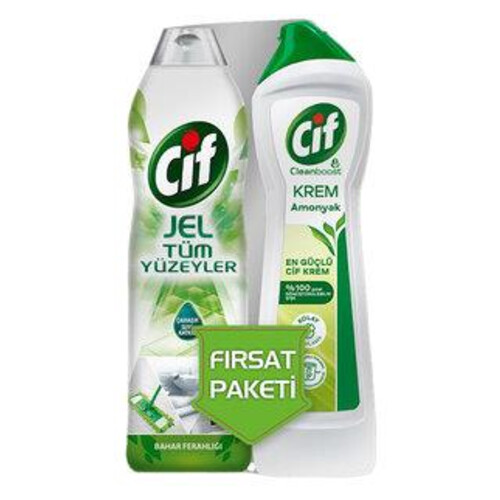 Cif Jel Bahar 500 Ml+ Krem Amonyak 500 Ml